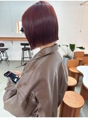 ダブルカラーで作るワインレッド〇