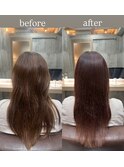 レッドブラウン/髪質改善