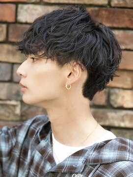 ルーシー 渋谷(LUCEY) ツイストスパイラルパーマ波巻きパーマメンズカットメンズパーマ