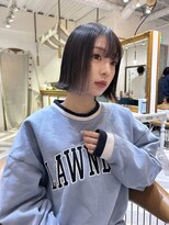 ロンドアベニール 北千住(Lond avenir)&nbsp;暗めカラー/ボブ顔周り/前髪/レイヤー/髪質改善/縮毛矯正/北千住