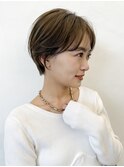 ショート/ワンカールパーマ/パーマ/丸みショート/簡単ヘア