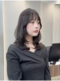 ◯ オリーブグレー/韓国/レイヤーカット/髪質改善/縮毛矯正/札幌