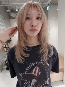 テクネ 天神大名(techne) 天神大名レイヤーカット大人レイヤーくびれヘアロング今泉