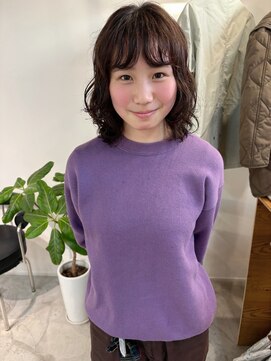  fit stand 千葉/ショートボブ/カット/パーマ/ダブルカラー/トリートメント/縮毛矯正 イメチェン/ピンクベージュ/アンブレラカラー[千葉]