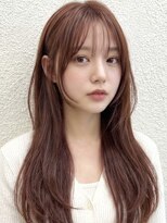 アノ 渋谷(ano) やわらか透けバング × ナチュラル艶ロング