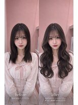 リゼル ユア 渋谷(RISEL YUA)&nbsp;くすみグレージュ×韓国ロングエクステ