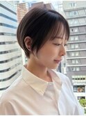 マッシュショート/ブリーチなしダブルカラー/ハンサムショート