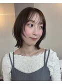 レイヤーカット/顔まわりレイヤー/透明感カラー
