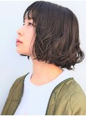 切りっぱなしボブパーマ【表参道/青山drop】