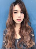 【表参道】斜めバングのフェザーロングをフェミニンに♪藤沢3