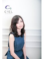 シエル 八王子店(CIEL) 【CIEL】井川　亮太　黒髪　ウェーブ　ミディアム　スタイル