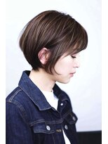 オンザ(ONTHE)&nbsp;[ONTHE]para大人可愛い☆ハンサムショート小顔サイドグレージュ