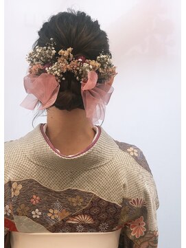 シェリ(Cheri) 卒業式○リボンとお花＊まとめアレンジ