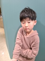 ヘアサロン フラット(hair salon flat)&nbsp;☆キッズカット可愛い黒髪爽やかツーブロックマッシュ