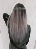 店長今里☆グレーバレイヤージュ☆