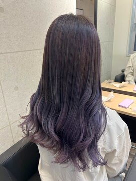 スターズ 川越店(STARS) 艶感　ロング　グラデーションカラー　透明感　ラベンダーカラー