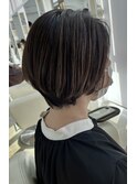 【オススメスタイル】ハイライトグラデーションボブ白髪ぼかし