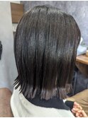 切りっぱなしボブ/アースカラー/レイヤーロング/30代40代