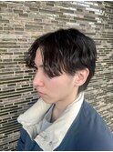 ニュアンスパーマ センターパートウルフ