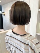 キャアリー(Caary)&nbsp;福山人気アッシュブラウン切りっぱなしボミニボブタッセルボブ夏