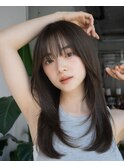 レイヤーカット/顔まわりレイヤー/顔まわりカット/前髪カット