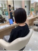 白髪ぼかしハイライトピンクブラウン