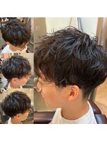 銀座マツナガ 浅草店&nbsp;メンズアイロンパーマツーブロックマッシュ刈り上げ