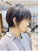 似合わせカット小顔ショートメルティカラー白髪ぼかし白髪染め