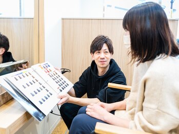 ラクサヘアー(Rkksa Hair)の写真/新安城駅から徒歩1分の駅チカ1人営業サロン！1人のスタイリストが最初から最後まで担当♪