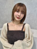 アッシュ 二子玉川店(Ash)&nbsp;レイヤーボブ×ピンクベージュ