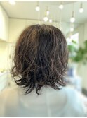 ミディアムボブパーマ