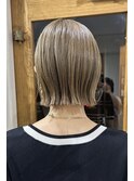 骨格にあわせたきっぱなしボブ♪