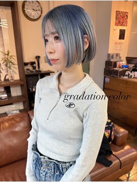 コレット ヘアー 大通(Colette hair) lightbleu gradation color★