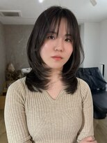 エトワ 中央店(etoi)&nbsp;大分ミディアムボブレイヤー軽め韓国レイヤーくびれスタイル