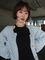 フィルムス 表参道(FILMS)&nbsp;ミニボブレイヤー/レイヤーカット/ウォームベージュ/前髪/表参道