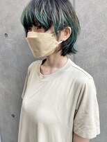 エッセンス(THE ESSENCE)&nbsp;mash wolf切りっぱなしボブエアリーロング美髪ピンクブラウン