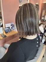 ソトエアンドマーブ 久喜店(SOTOE&marbb) 白髪ぼかしハイライト ボブ