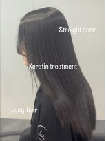 アグ ヘアー ドルチェ 静岡青葉通り店(Agu hair dolce) 「暗髪×艶感ストレートロング」