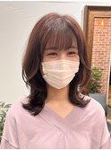 ハンサムショートレイヤーカットミルクティーベージュハイトーン
