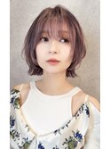 上品と華やかなレイヤーボブ