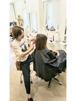 メイプル(MAPLE)の写真/ゲストの髪の毛を最後までプロデュース