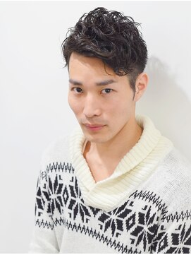 ヘアーサロン ラフリジー(Loufreasy) 爽やかなのに男っぽい！ツーブロックショートパーマスタイル