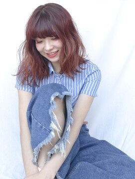 メゾンドイギー(MAISON de IGGY) coralヘルシーカラー×ゆるふわミディ