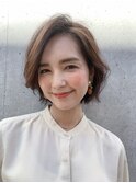 大人の抜け感ショートボブ