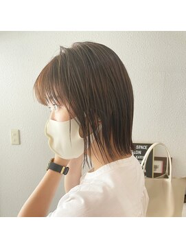 ヘアアンドスペース ベロン(hair&space velon) パッツンボブ