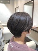 大人可愛いマッシュショート/30代40代50代/イルミナ/パーマ/江渡