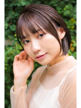 イオエ(ioe) 黒髪/ボブルフ/ネビージュ/小顔/ワンレン/髪質改善/グレージュ