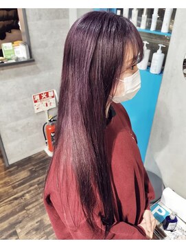 フロップニク(FLOPNIK) 紫髪サラツヤストレート