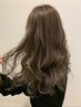 【抜群の透明感カラー☆】カット＋艶カラー+前処理TR  12000円　