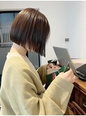 小顔タッセルボブ×美髪[ぱつっとボブ/縮毛矯正/丸型卵型]
